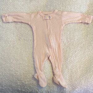 L’ovedbaby Organic Pointelle 2 Way Zipper Footie